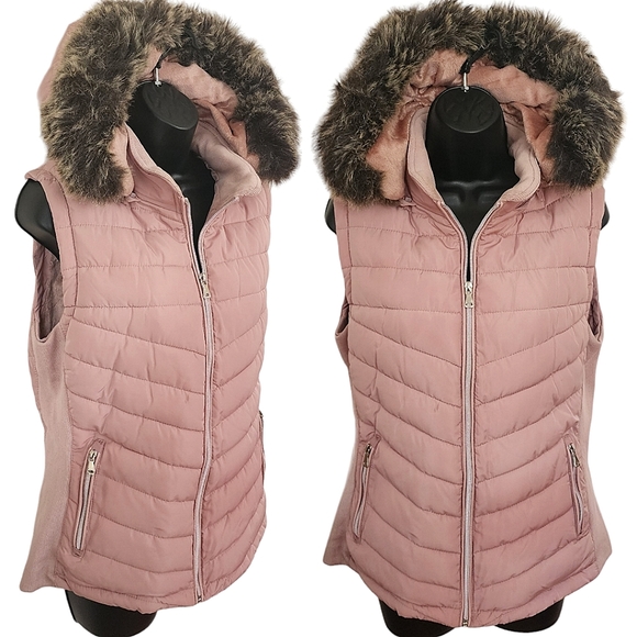 YMI Jackets & Blazers - Hooded Puffer Vest L